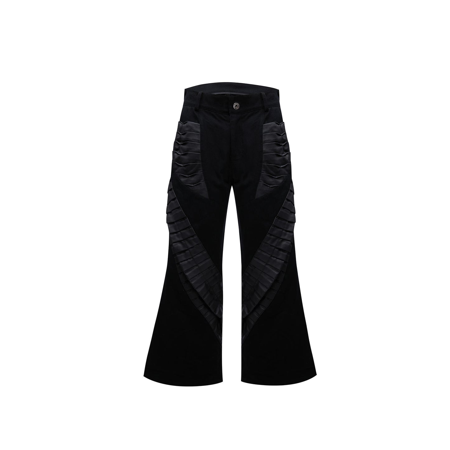 Stitched Wide-Bottom Pants