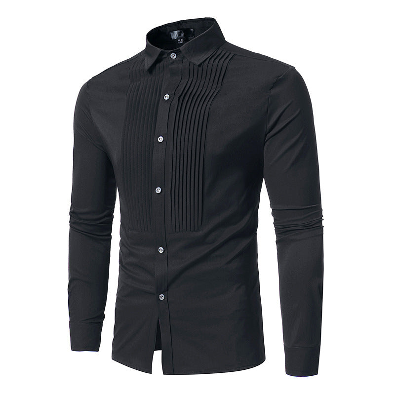 Tuxedo-Style Dress Shirt