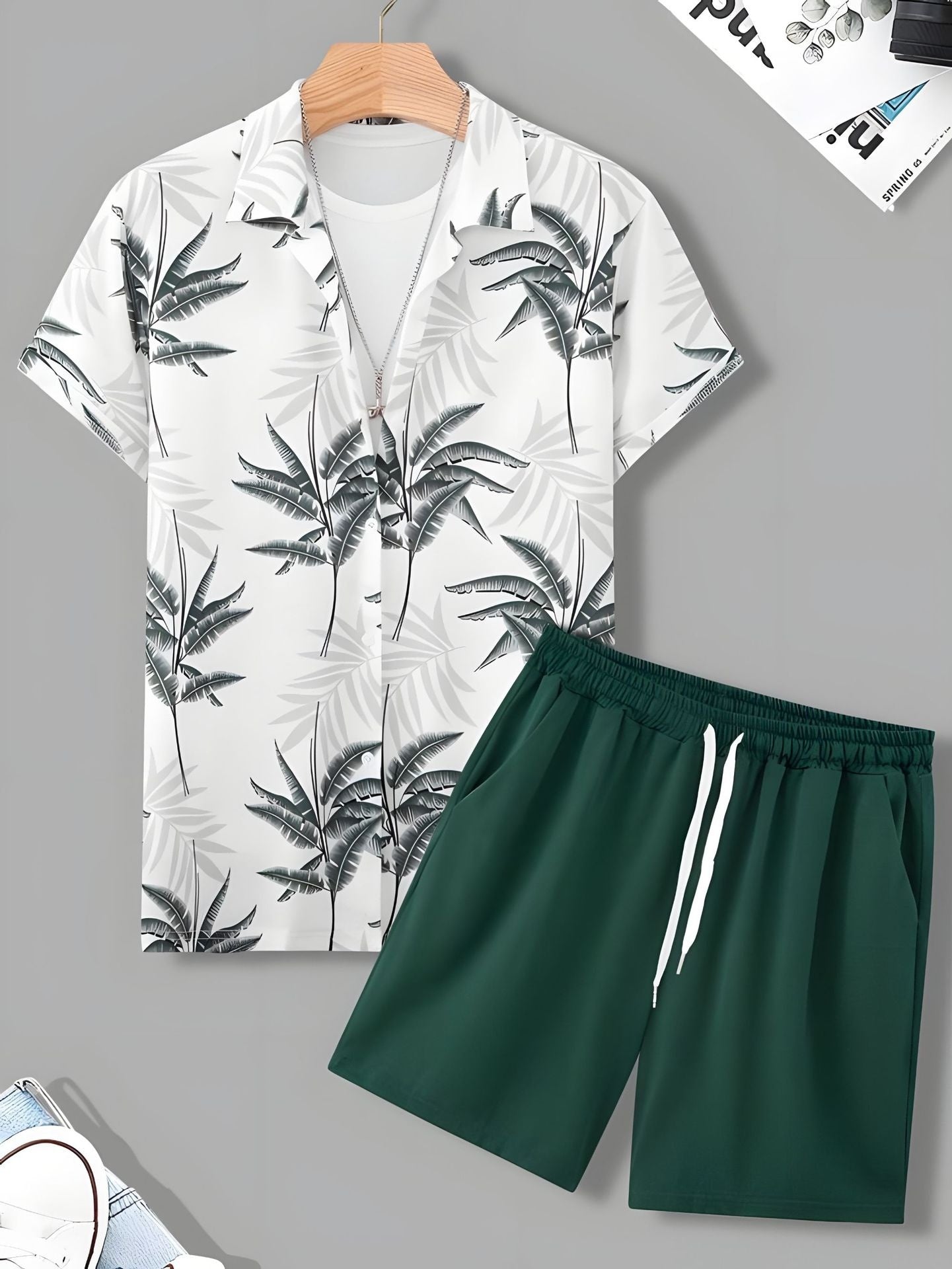 Hawaiian Shirt and Shorts Set