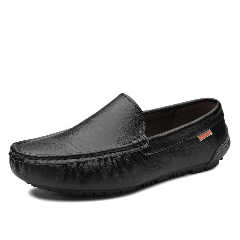 British Style Leather Slip-on Loafers