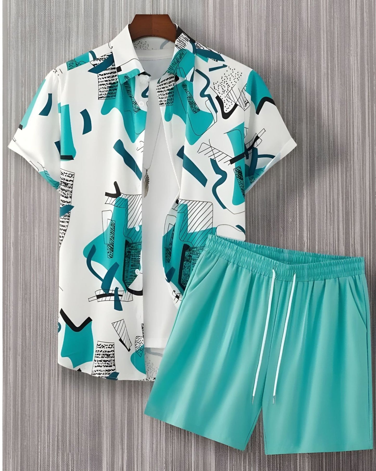 Hawaiian Shirt and Shorts Set