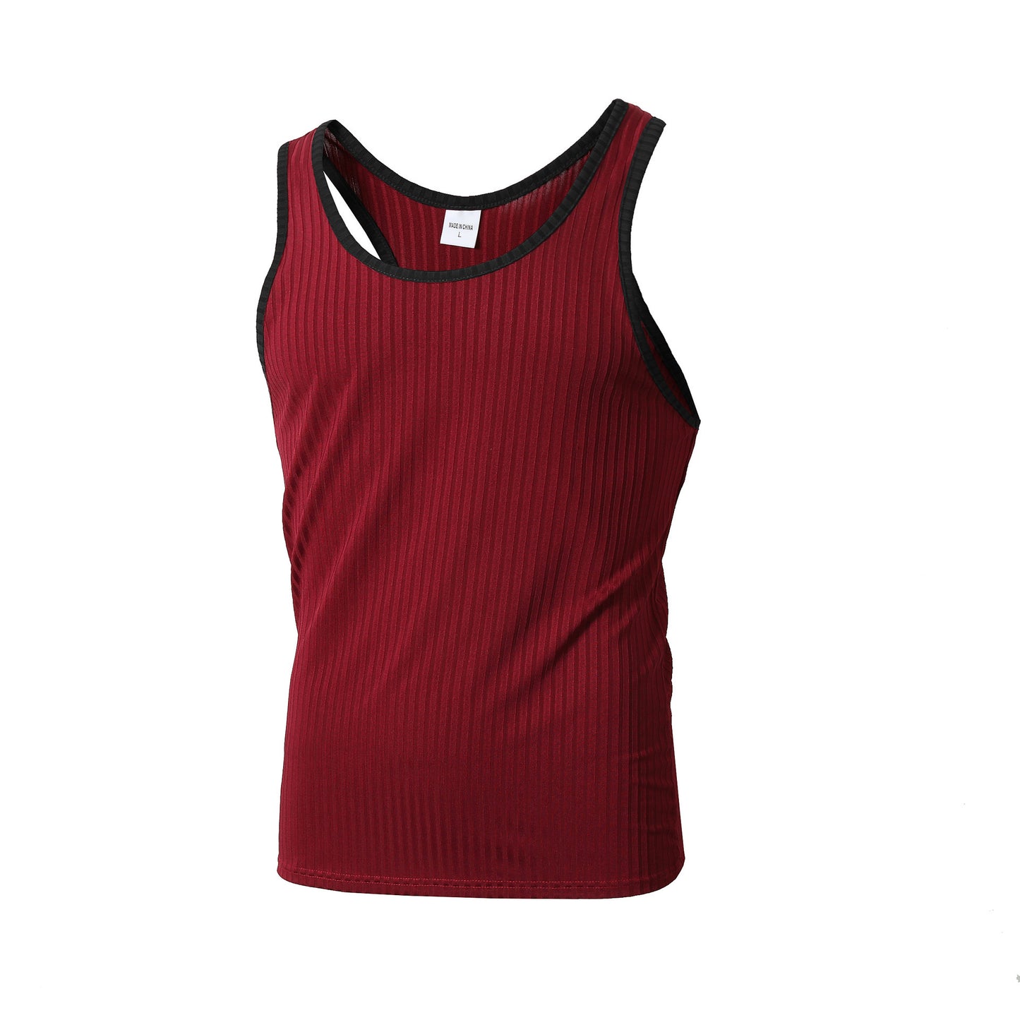 Knitted Vertical Stripe Slim-Fit Tank