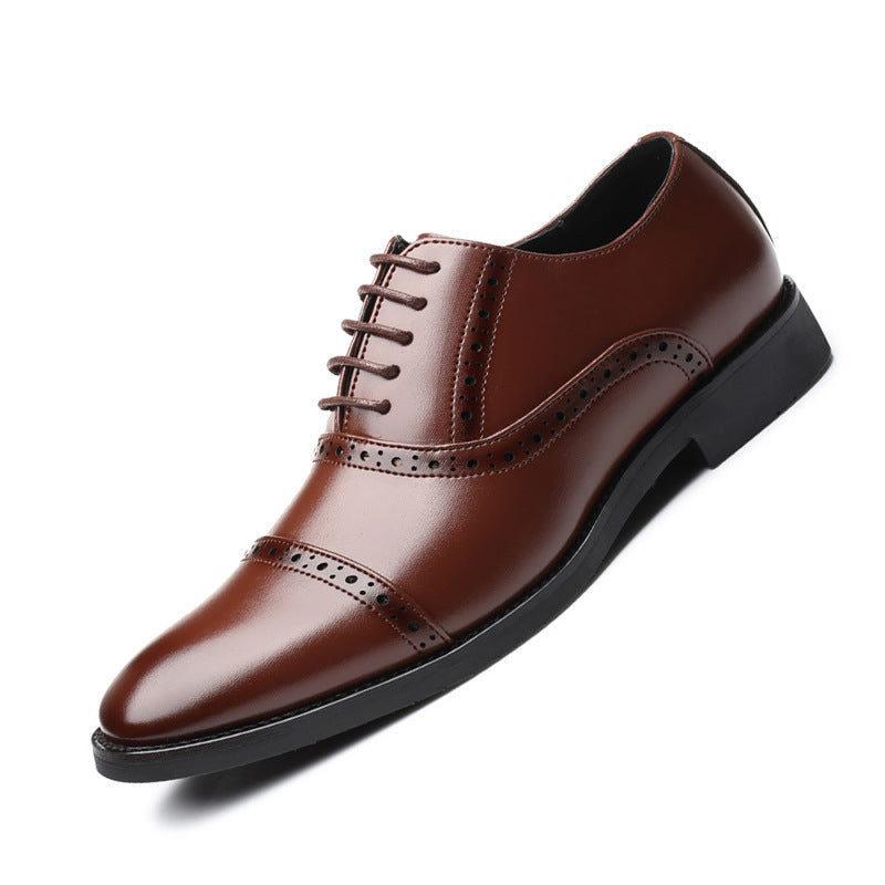 Korean-Style Leather Business Shoes